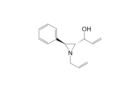 trans-1-Allyl-3-phenyl-2-(1-hydroxy-2-propenyl)aziridine