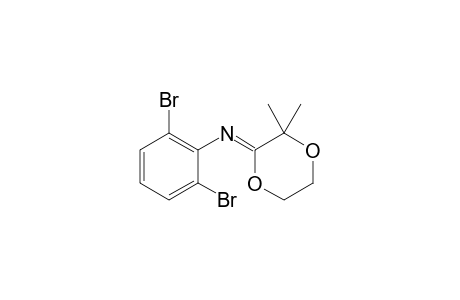 (3,3-DIMETHYL-1,4-DIOXAN-2-YLIDENE)-2,6-DIBROMOPHENYLAMINE