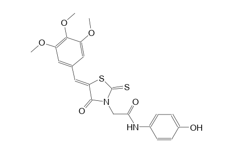 3-thiazolidineacetamide, N-(4-hydroxyphenyl)-4-oxo-2-thioxo-5-[(3,4,5-trimethoxyphenyl)methylene]-, (5Z)-