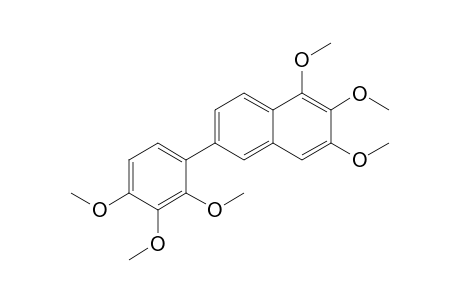 2-(2,3,4-Trimethoxyphenyl)-5,6,7-trimethoxynaphthalene