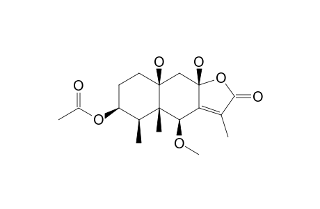 3-BETA-ACETOXYL-8-BETA,10-BETA-DIHYDROXY-6-BETA-METHOXYEREMOPHILENOLIDE
