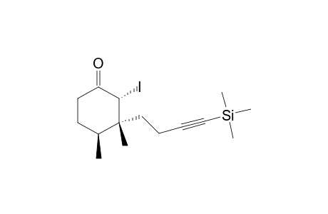 (2R,3R,4S)-2-Iodo-3,4-dimethyl-3-(4-trimethylsilanyl-but-3-ynyl)-cyclohexanone