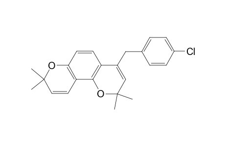 4-(4-Chlorobenzyl)-2,2,8,8-tetramethyl-2H,8H-pyrano[2,3-f]chromene