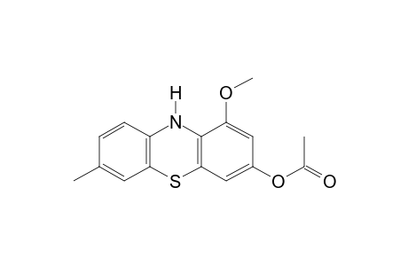 1-METHOXY-7-METHYLPHENOTHIAZIN-3-OL, ACETATE (ESTER)