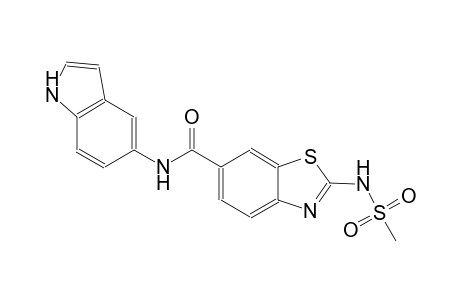 6-benzothiazolecarboxamide, N-(1H-indol-5-yl)-2-[(methylsulfonyl)amino]-