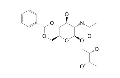 (2S,3S)-2,3-DIHYDROXYBUTYL-2-ACETAMIDO-4,6-O-(R)-BENZYLIDENE-2-DEOXY-BETA-D-GLUCOPYRANOSIDE
