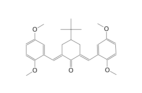 (2E,6E)-4-tert-butyl-2,6-bis(2,5-dimethoxybenzylidene)cyclohexanone