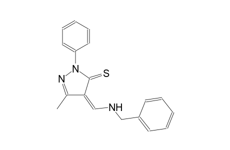 (4Z)-4-[(benzylamino)methylene]-5-methyl-2-phenyl-2,4-dihydro-3H-pyrazole-3-thione