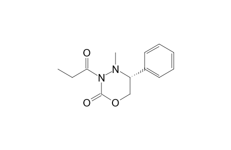 (5R)-4-Methyl-5-phenyl-3-propionyl-1,3,4-oxadiazinan-2-one