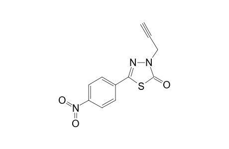 5-(4-nitrophenyl)-3-propargyl-1,3,4-thiadiazol-2-one
