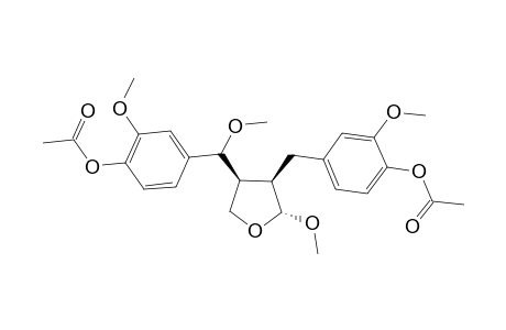 Phenol, 4-[[4-[[4-(acetyloxy)-3-methoxyphenyl]methoxymethyl]tetrahyd ro-2-methoxy-3-furanyl]methyl]-2-methoxy-, acetate, [2R-[2.alpha.,3.beta.,4.alpha.(R*)]]-