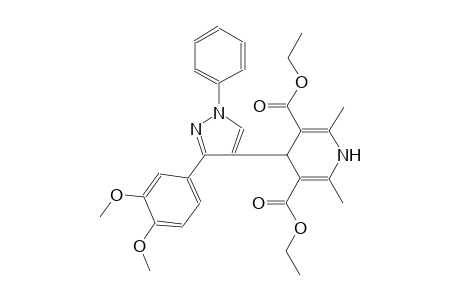 3,5-pyridinedicarboxylic acid, 4-[3-(3,4-dimethoxyphenyl)-1-phenyl-1H-pyrazol-4-yl]-1,4-dihydro-2,6-dimethyl-, diethyl ester