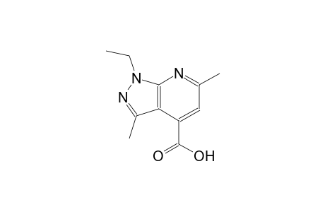 1H-pyrazolo[3,4-b]pyridine-4-carboxylic acid, 1-ethyl-3,6-dimethyl-