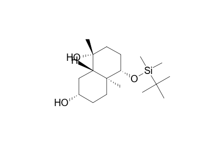 (1a.alpha.,4.beta.,4a.beta.,7.beta.,8a.alpha.)-4-[(tert-Butyldimethylsilyl)oxy]decahydro-1,4a-dimethyl-1,7-naphthalenediol