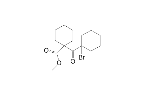 Cyclohexanecarboxylic acid, 1-(1-bromocyclohexylcarbonyl)-, methyl ester