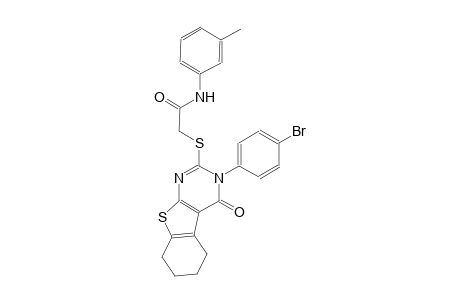 2-{[3-(4-bromophenyl)-4-oxo-3,4,5,6,7,8-hexahydro[1]benzothieno[2,3-d]pyrimidin-2-yl]sulfanyl}-N-(3-methylphenyl)acetamide