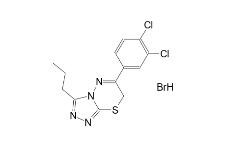 6-(3,4-dichlorophenyl)-3-propyl-7H-[1,2,4]triazolo[3,4-b][1,3,4]thiadiazine hydrobromide