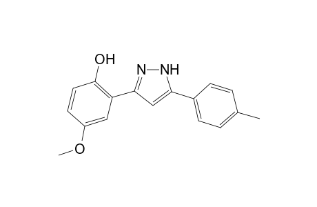 4-Methoxy-2-[5-(4-methylphenyl)-1H-pyrazol-3-yl]phenol