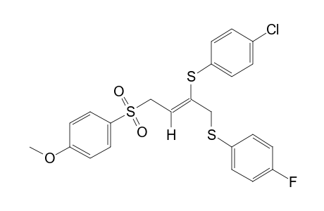 (Z)-p-{{3-[(p-chlorophenyl)thio]-4-[(p-fluorophenyl)sulfonyl]-2-butenyl}sulfonyl}anisole