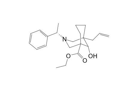 5-Allyl-9-hydroxy-3-((S)-1-phenyl-ethyl)-3-aza-bicyclo[3.3.1]nonane-1-carboxylic acid ethyl ester