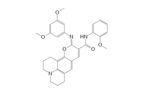 1H,5H,11H-[1]benzopyrano[6,7,8-ij]quinolizine-10-carboxamide, 11-[(3,5-dimethoxyphenyl)imino]-2,3,6,7-tetrahydro-N-(2-methoxyphenyl)-, (11Z)-