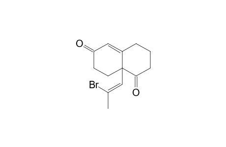 3,4,8,8a-Tetrahydro-8a-[2'-bromopropenyl]-1,6-(2H,7H)-naphthalenedione