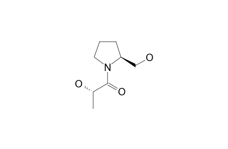 (2S)-2-hydroxy-1-[(2S)-2-methylolpyrrolidin-1-yl]propan-1-one