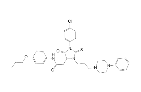 4-imidazolidineacetamide, 1-(4-chlorophenyl)-5-oxo-3-[3-(4-phenyl-1-piperazinyl)propyl]-N-(4-propoxyphenyl)-2-thioxo-