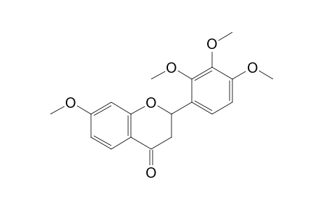 7-Methoxy-2-(2,3,4-trimethoxyphenyl)-2,3-dihydrochromen-4-one