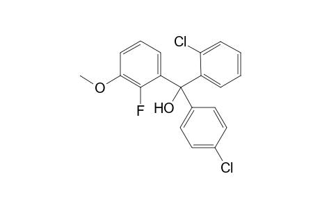 (2-chlorophenyl)-(4-chlorophenyl)-(2-fluoranyl-3-methoxy-phenyl)methanol