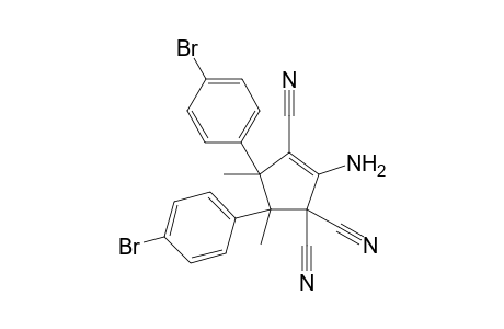 1-Amino-2,5,5-tricyano-3,4-bis(p-bromophenyl)-3,4-dimethylcyclopent-1-ene