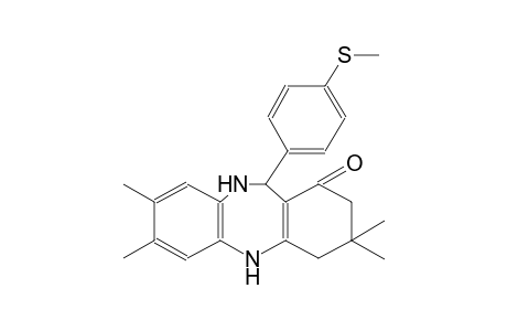 3,3,7,8-tetramethyl-11-[4-(methylsulfanyl)phenyl]-2,3,4,5,10,11-hexahydro-1H-dibenzo[b,e][1,4]diazepin-1-one