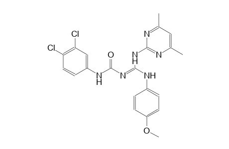 urea, N-(3,4-dichlorophenyl)-N'-[(Z)-[(4,6-dimethyl-2-pyrimidinyl)amino][(4-methoxyphenyl)amino]methylidene]-