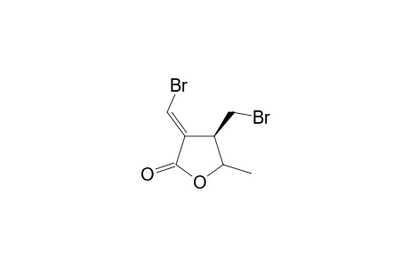 .alpha.(E)-(1'-Bromomethylene)-.beta.-(bromomethyl)-.gamma.-methyl-.gamma.-butyrolactone