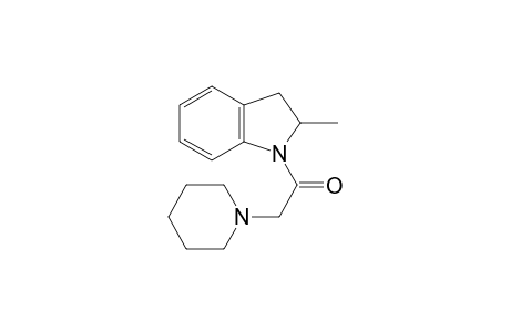 1-(2-Methyl-2,3-dihydroindol-1-yl)-2-(1-piperidinyl)ethanone