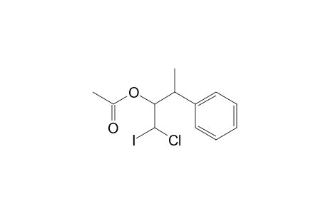 1-Iodo-1-chloro-3-phenylbut-2-yl acetate
