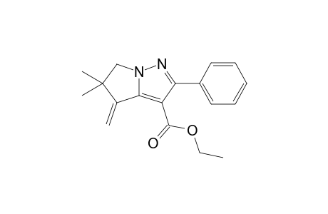 Ethyl 5,5-Dimethyl-4-methylene-2-phenyl-5,6-dihydro-4H-pyrrolo-[1,2-b]pyrazole-3-carboxylate