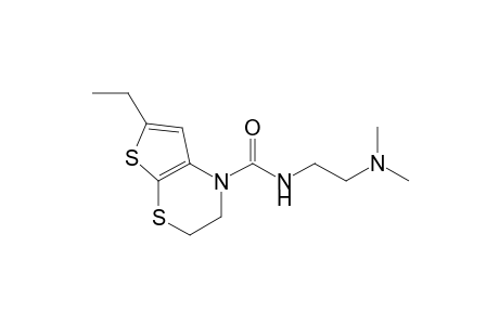 N-[2'-(Dimethylamino)ethyl]-6-ethyl-2,3-dihydro-1H-thieno[2,3-b]-[1,4]thiazine-1-carboxamide