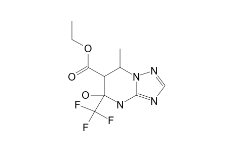 ETHYL_5-HYDROXY-7-METHYL-5-TRIFLUOROMETHYL-4,5,6,7-TETRAHYDRO-[1.2.4]-TRIAZOLO-[1.5-A]-PYRIMIDINE-6-CARBOXYLATE;ISOMER_E