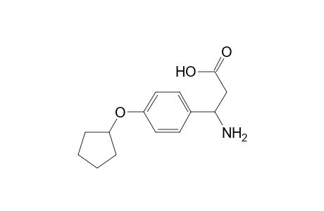 3-Amino-3-(4-cyclopentyloxyphenyl)propanoic acid
