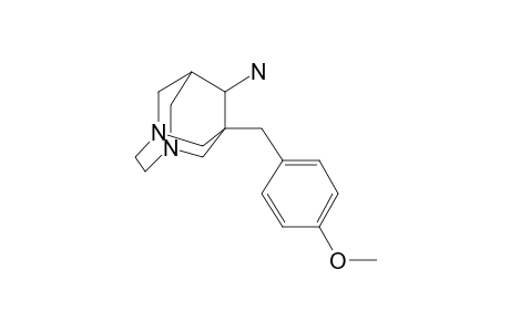 1-[(4-Methoxyphenyl)methyl]-3,6-diazatricyclo[4.3.1.1(3,8)]undecan-9-amine