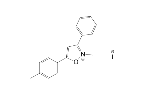 2-methyl-3-phenyl-5-p-tolylisoxazolium iodide