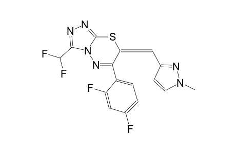 (7E)-3-(difluoromethyl)-6-(2,4-difluorophenyl)-7-[(1-methyl-1H-pyrazol-3-yl)methylene]-7H-[1,2,4]triazolo[3,4-b][1,3,4]thiadiazine