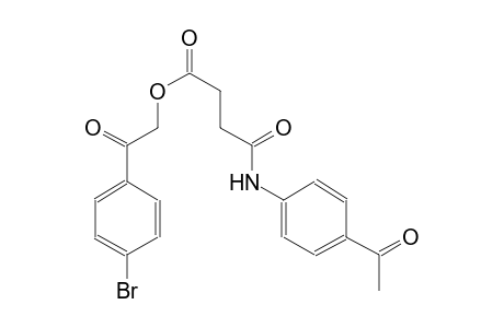 butanoic acid, 4-[(4-acetylphenyl)amino]-4-oxo-, 2-(4-bromophenyl)-2-oxoethyl ester