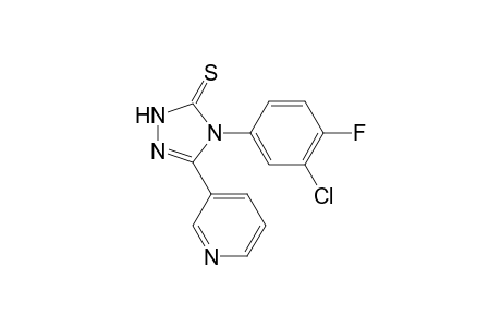 3H-1,2,4-Triazole-3-thione, 4-(3-chloro-4-fluorophenyl)-2,4-dihydro-5-(3-pyridinyl)-