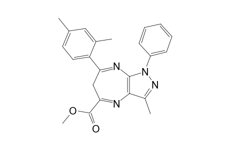 7-(2,4-dimethylphenyl)-3-methyl-1-phenyl-6H-pyrazolo[3,4-b][1,4]diazepine-5-carboxylic acid methyl ester