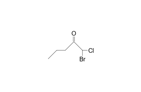 1-Bromo-1-chloro-pentan-2-one