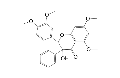 4H-1-Benzopyran-4-one, 2-(3,4-dimethoxyphenyl)-2,3-dihydro-3-hydroxy-5,7-dimethoxy-3-phenyl-