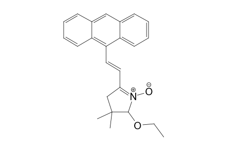 (E)-5-(2-Anthracene-9-ylethenyl)-2-ethoxy-3,3-dimethyl-3,4-dihydro-2H-pyrrole 1-oxide