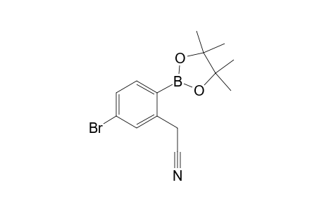 2-(5-Bromo-2-(4,4,5,5-tetramethyl-1,3,2-dioxaborolan-2-yl)phenyl)acetonitrile